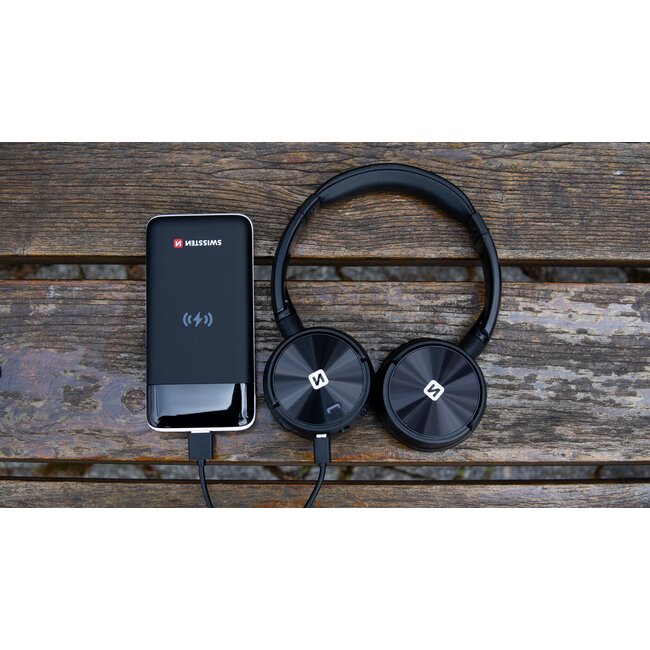 Swissten Trix - Draadloze on-ear koptelefoon - Zwart