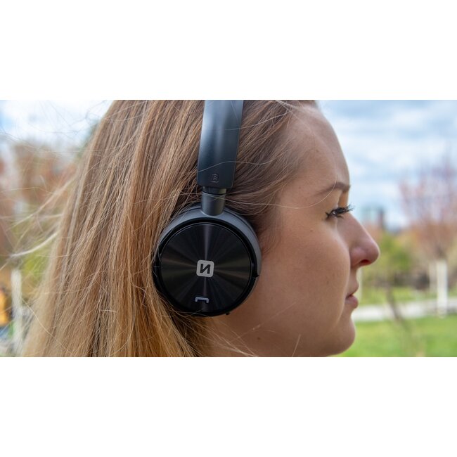 Swissten Trix - Draadloze on-ear koptelefoon - Zwart