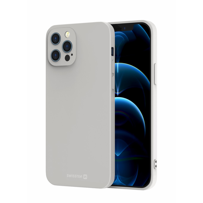 Swissten Soft Joy iPhone 13 Hoesje - Grijs