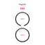 Swissten MagSafe ringen - Magnetische sticker - Set van 2 - Zwart