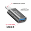 Swissten USB-A naar Lightning Adapter - Converter - Grijs
