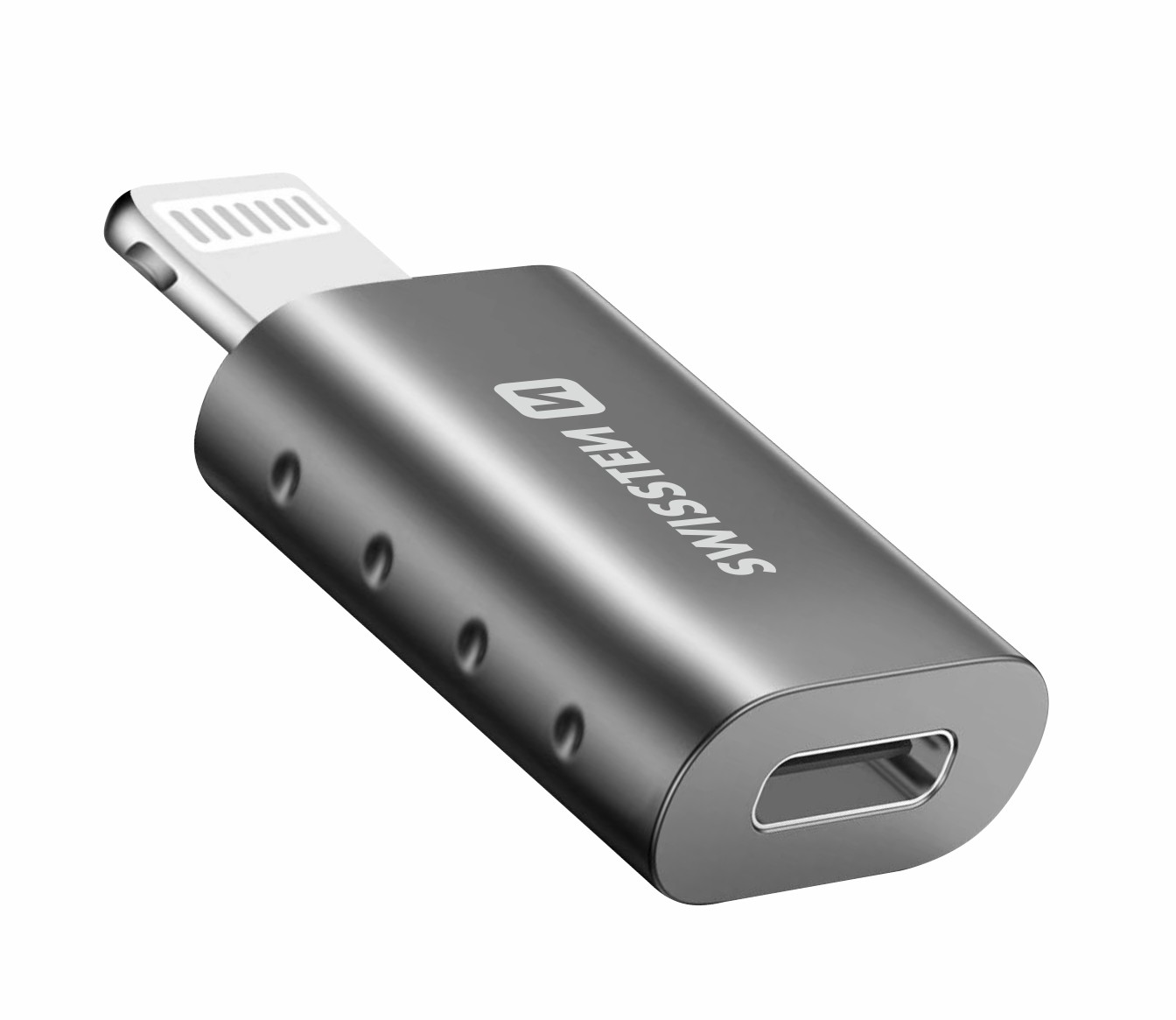 Swissten USB-C naar Lightning Adapter - Converter - Grijs