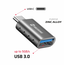 Swissten USB-A naar USB-C Adapter - Converter - Grijs