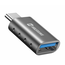Swissten Swissten USB-A naar USB-C Adapter - Converter - Grijs