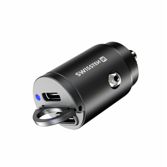 Swissten Swissten Autolader - 2 USB-C poorten - 30W - Zwart