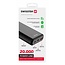 Swissten Powerbank Power Line - 20.000 mAh - USB & USB-C - Zwart