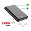 Swissten Powerbank Power Line - 5000 mAh - Zwart