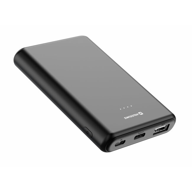 Swissten Powerbank Power Line - 5000 mAh - Zwart