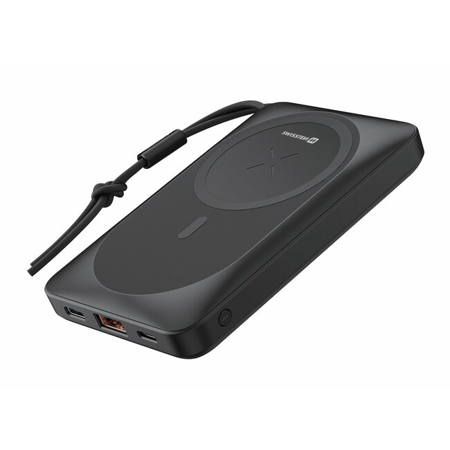 Swissten Powerbank Magsafe Compatible - 10.000 mAh - Zwart