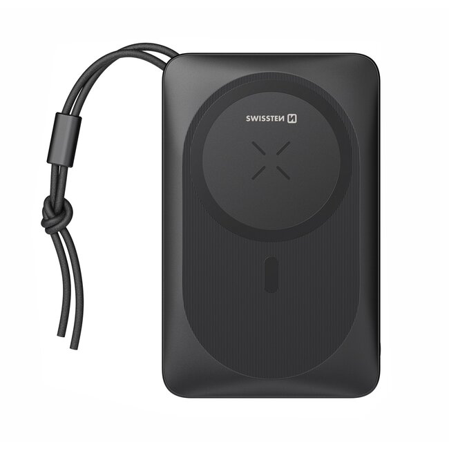 Swissten Powerbank Magsafe Compatible - 10.000 mAh - Zwart