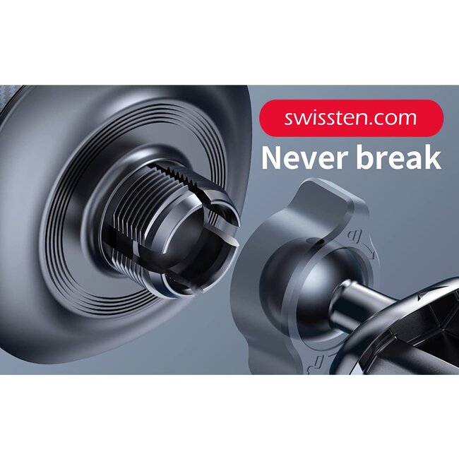 Swissten Magsafe Telefoonhouder - Dashboard - 15W - Zwart