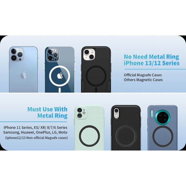 Swissten Magsafe Telefoonhouder - Dashboard - 15W - Zwart