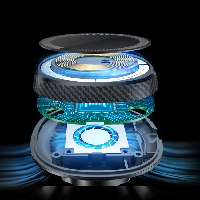 Swissten Magsafe Telefoonhouder - Dashboard - 15W - Zwart