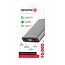 Swissten Powerbank Aluminium Body - 10.000 mAh - Grijs