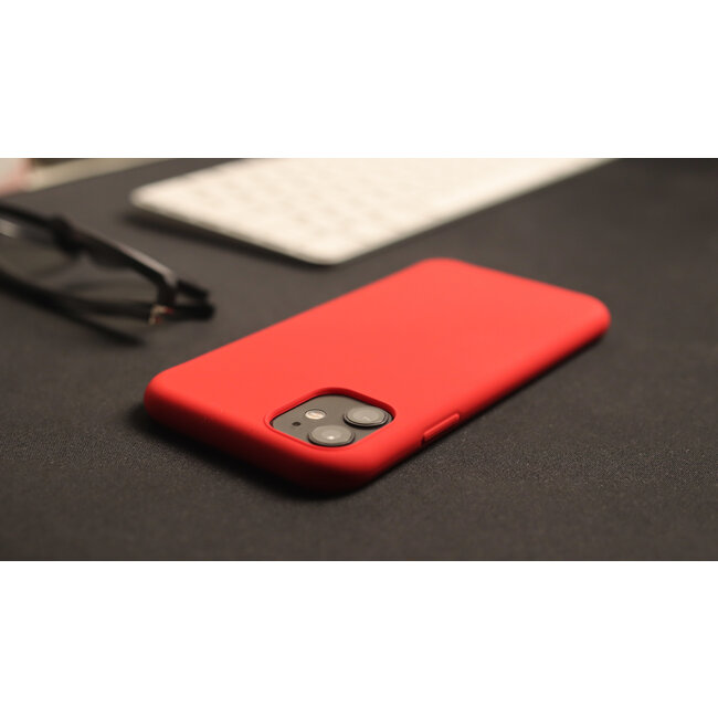 Swissten Soft Joy iPhone 14 Hoesje - Rood