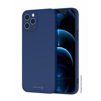 Swissten Swissten Soft Joy iPhone 14 Hoesje - Blauw