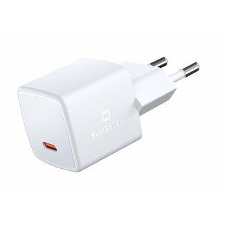 Swissten Swissten USB-C Snellader - GaN technologie - 33W - Wit