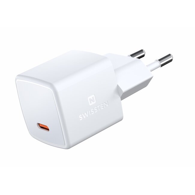 Swissten USB-C Snellader - GaN technologie - 33W - Wit