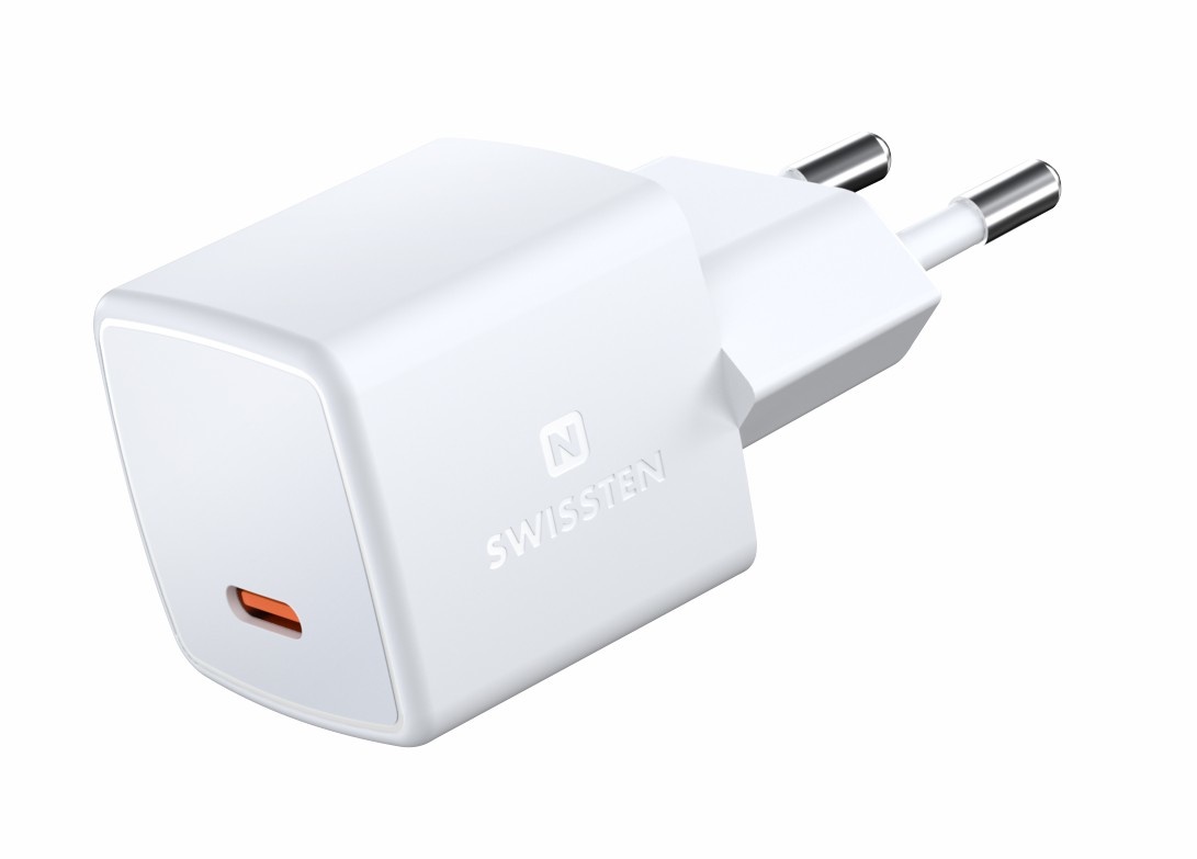 Swissten USB-C Snellader - GaN technologie - 33W - Wit