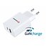 Swissten USB-C Snellader - 2 poorten - GaN technologie - 30W - Wit