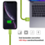 Swissten Lightning naar USB Kabel 0.2 Meter Groen