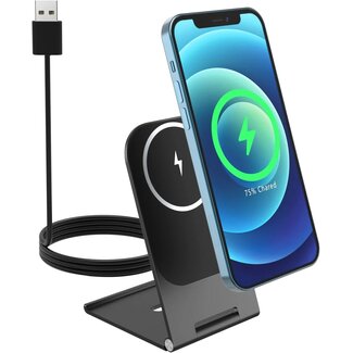 Swissten Swissten Ultradunne MagSafe Standaard - Wireless charger - Zwart