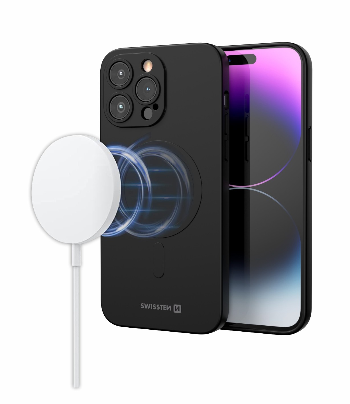 Swissten MagSafe hoesje - iPhone 11 Pro - Siliconen - Zwart