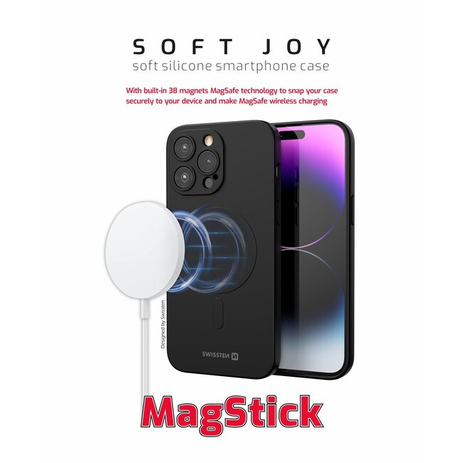 Swissten MagSafe hoesje - iPhone 11 Pro Max - Siliconen - Zwart