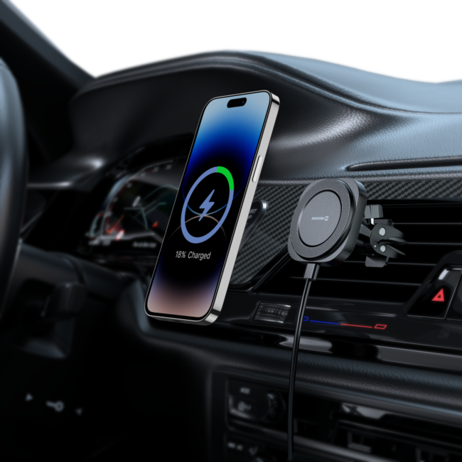 Swissten Magsafe Telefoonhouder Ventilatierooster - 15W