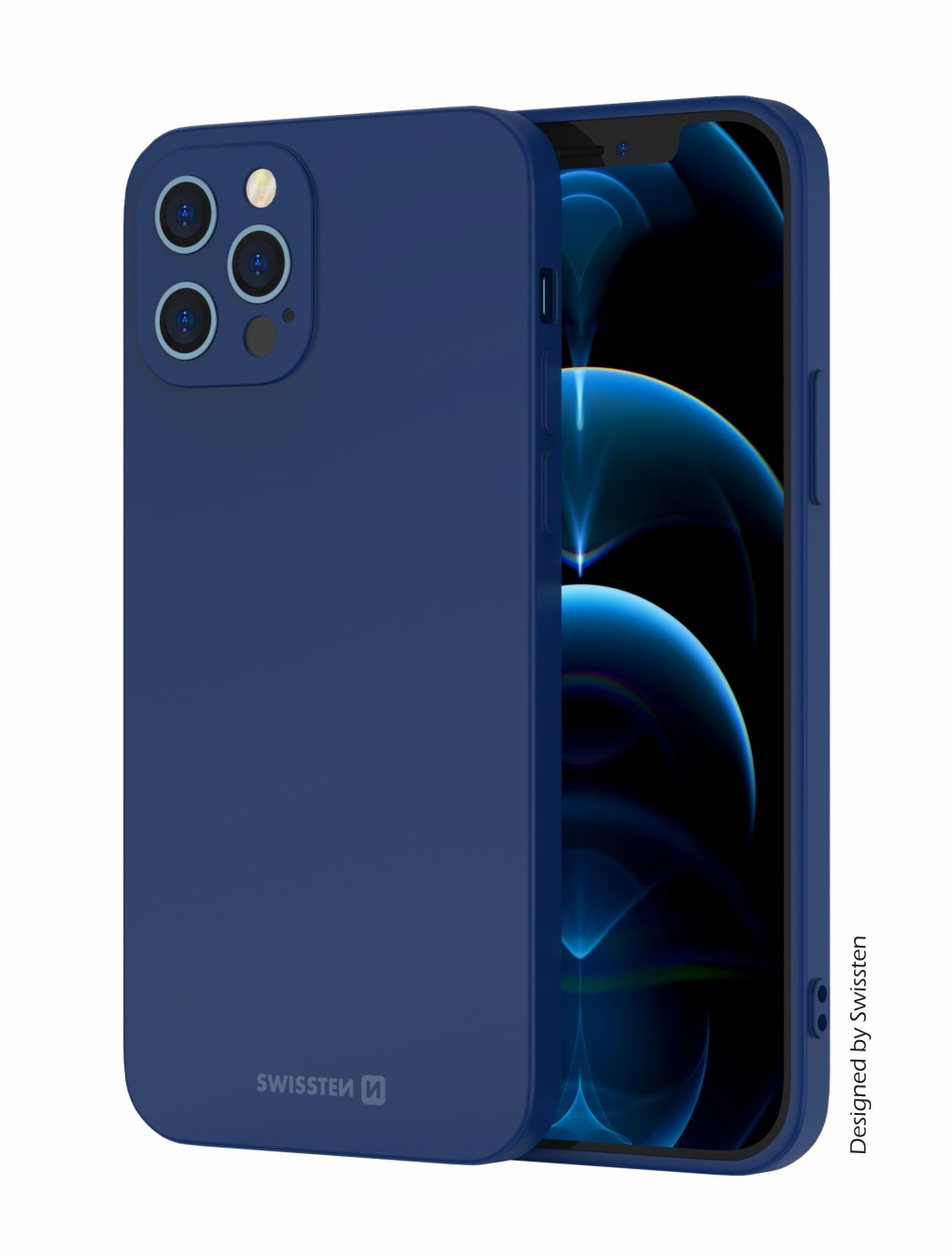 Swissten Soft Joy Apple iPhone 15 Pro Hoesje - Blauw