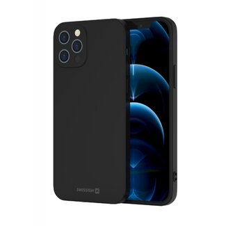 Swissten Swissten Soft Joy Apple iPhone 15 Plus Hoesje - Zwart