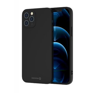 Swissten Swissten Soft Joy Apple iPhone 15 Pro Max Hoesje - Zwart