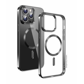 Swissten Swissten MagSafe hoesje - iPhone 12 Pro Max - Metallic - Transparant