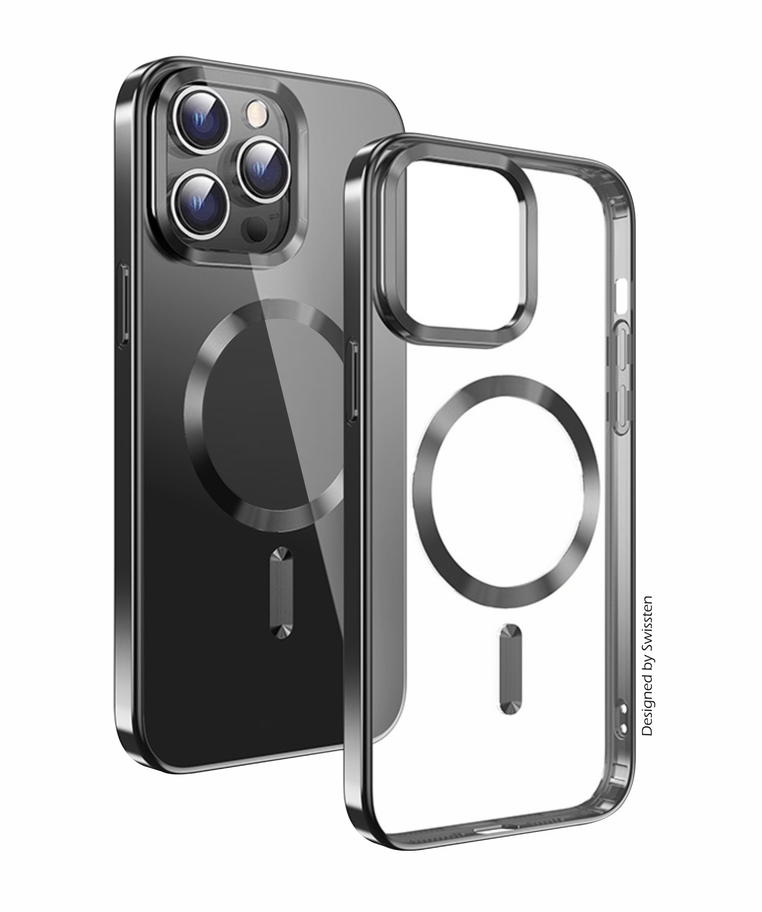 Swissten MagSafe hoesje - iPhone 14 Pro - Metallic - Transparant