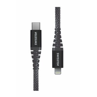 Swissten Swissten Kevlar USB-C naar Lightning kabel - 1.5M - Zwart