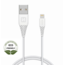Swissten Lightning naar USB kabel - 1.2M - Wit - Duurzame verpakking