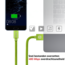 Swissten Micro-USB naar USB kabel - 0.2M - Groen
