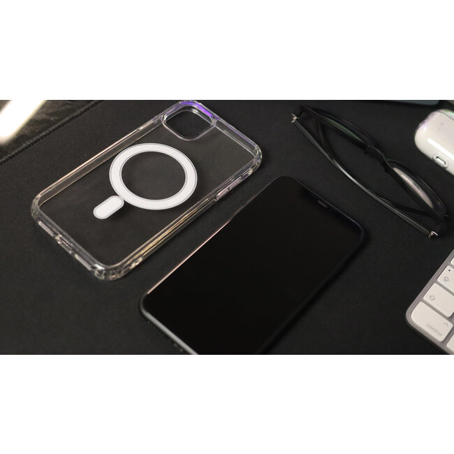 Swissten MagSafe hoesje - iPhone 12 Pro Max - Siliconen - Transparant