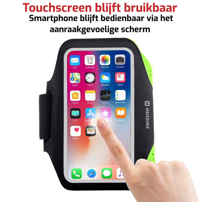 Swissten Hardloop Telefoonhouder - Waterdichte Hardloopband - t/m 6 inch - Roze