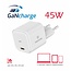 Swissten USB-C Snellader - GaN technologie - 45W - Wit