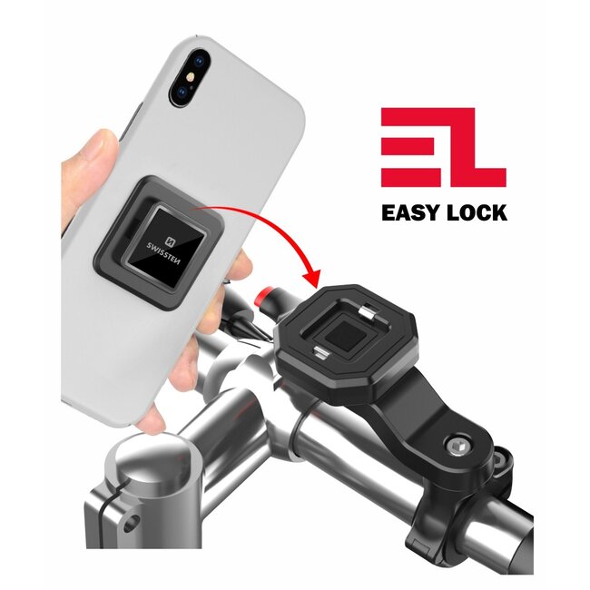 Swissten Easy Lock - Fiets - Zwart