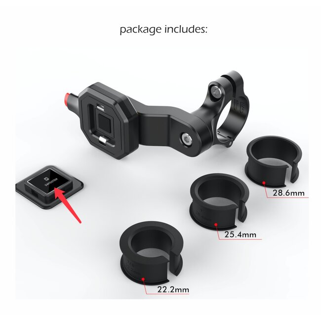 Swissten Easy Lock - Fiets - Zwart