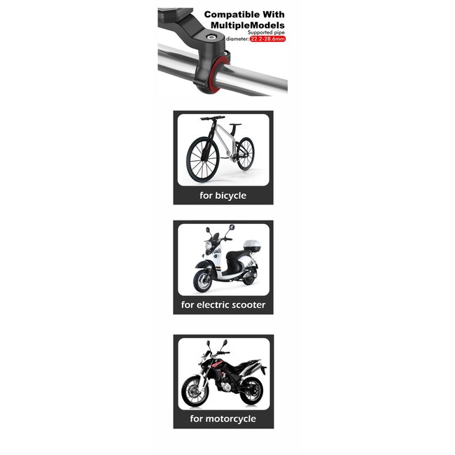 Swissten Easy Lock - Fiets - Zwart