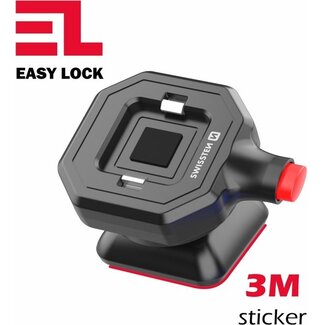 Swissten Swissten Easy Lock - Telefoonhouder Auto Dashboard - Zwart