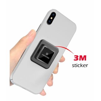 Swissten Swissten Easy Lock - 3M Sticker - Zwart