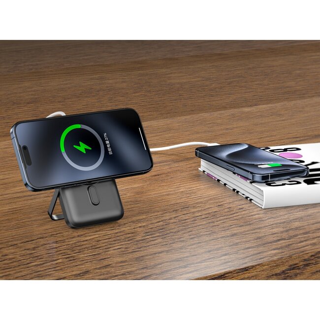 Swissten Powerbank Magsafe Compatible - 10.000 mAh - 20W - Zwart