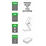 Swissten 3 in 1 Draadloze Oplader Opvouwbaar - Magsafe Compatible standaard - 23W - Grijs