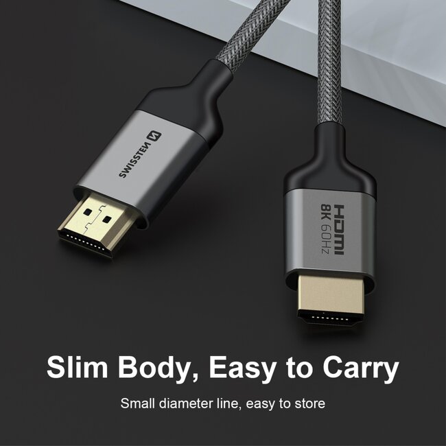 Swissten HDMI 2.1 Kabel 2M - 8K - 60Hz