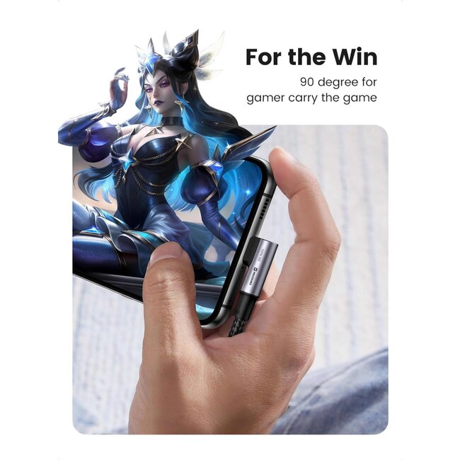 Swissten haakse USB-C naar USB-C kabel - 100W Laptop Kabel - 2M - Zwart