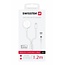 Swissten Draadloze 2 in 1 Magnetische Oplader voor Apple Watch - Lightning Kabel - USB-C - 1.2M - Wit - Retourdeal